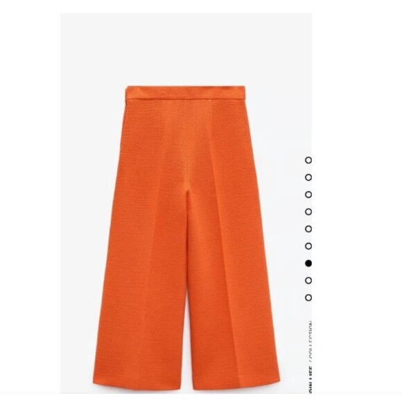 [Zara] Textured Wide-Leg Pant - Picture 4 of 8